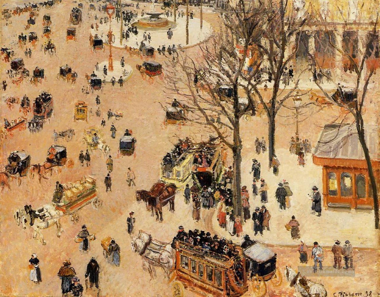 place du Theater francais 1898 Camille Pissarro Ölgemälde